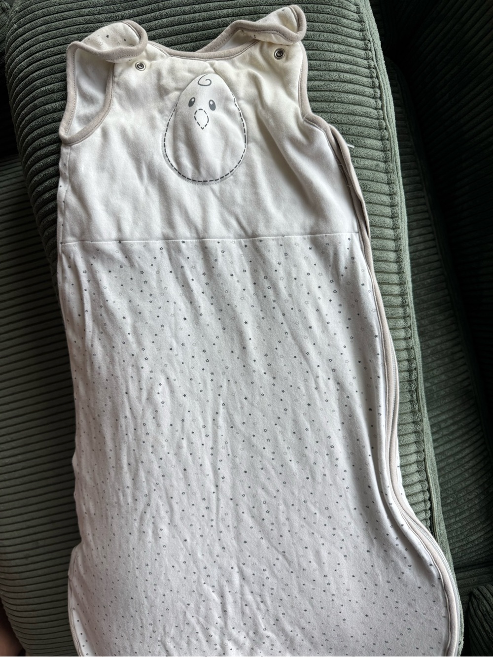 Nested Bean Stardust Grey, Sleep Sack size 6-15 months